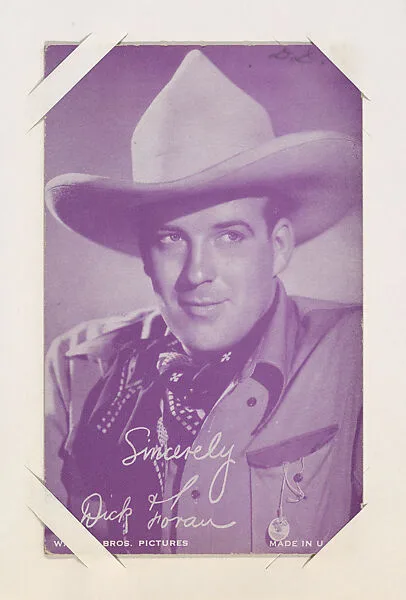 Dick Foran from Western Stars or Scenes Exhibit Cards series (W412) — Unknown