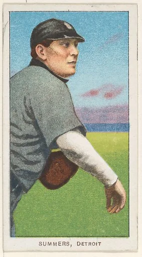 Summers, Detroit, American League, from the White Border series (T206) for the American Tobacco Company