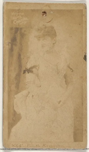 Card 868, Edith Kingdon, from the Actors and Actresses series (N45, Type 2) for Virginia Brights Cigarettes