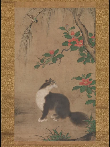 右都御史筆 麝香猫図|Musk Cat
