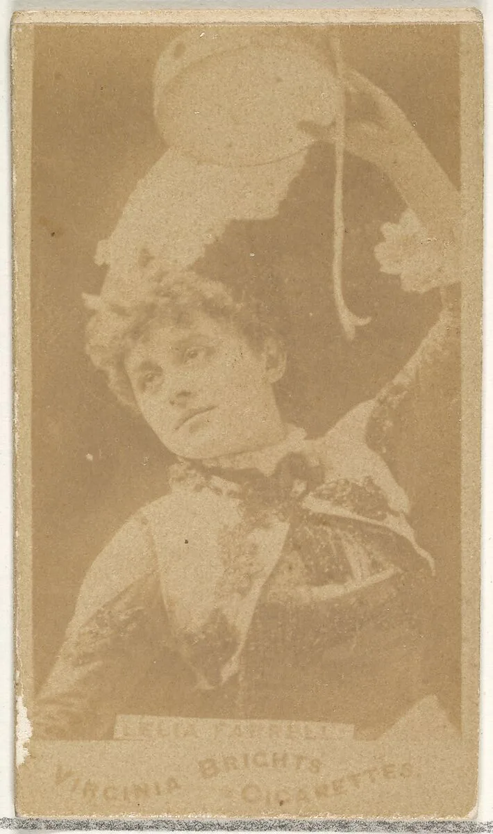 Leila Farrell, from the Actors and Actresses series (N45, Type 1) for Virginia Brights Cigarettes — Allen & Ginter