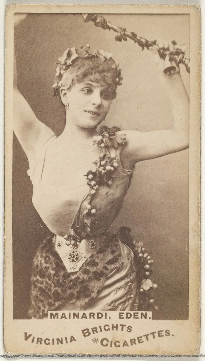 Mainardi, Eden, from the Actors and Actresses series (N45, Type 1) for Virginia Brights Cigarettes — Allen & Ginter