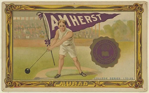 Amherst College, version two, part of the College Series cabinet cards (T6)