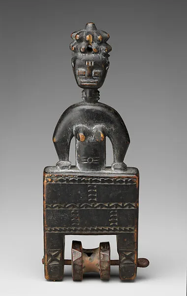 Heddle Pulley with Female Figure — Unknown