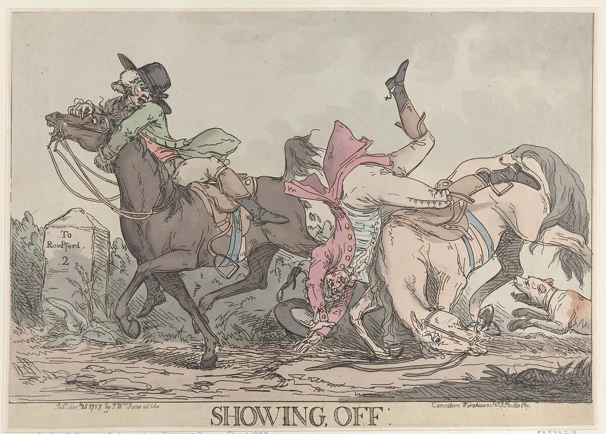 Showing Off — Thomas Rowlandson|S. W. Fores