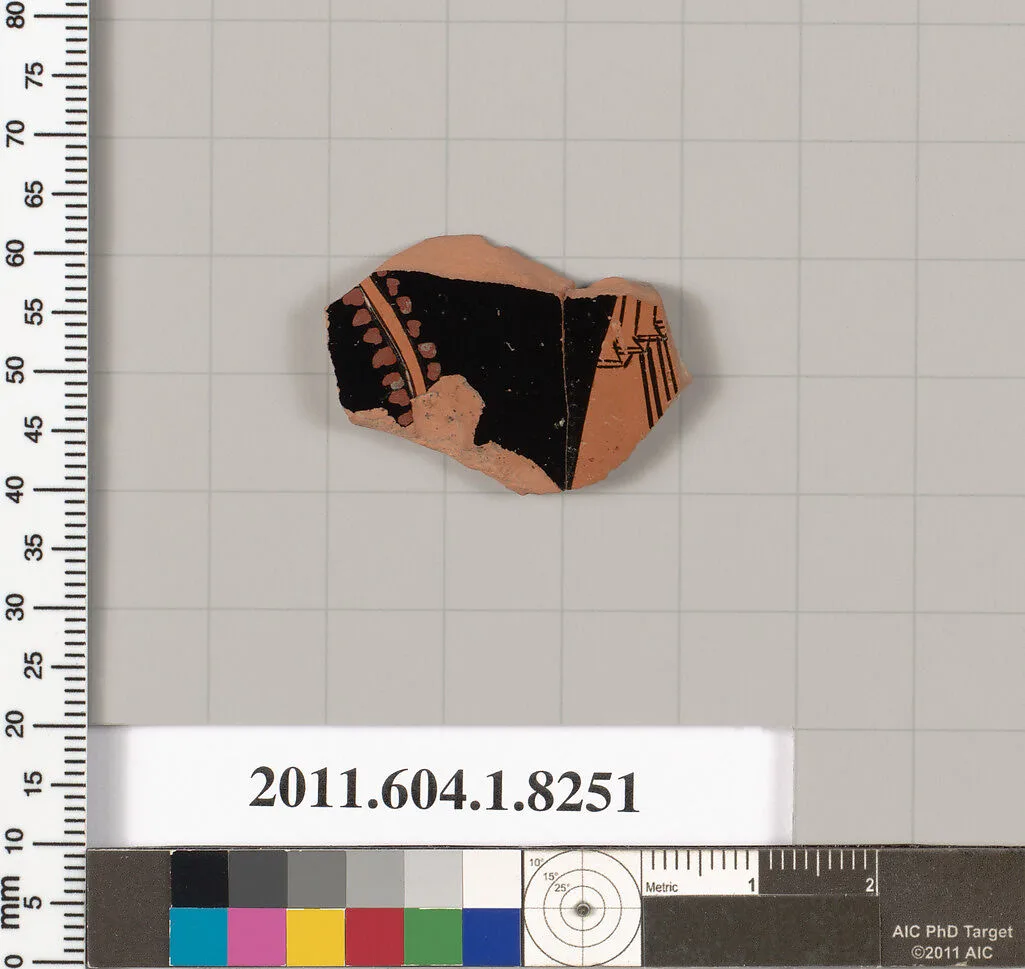 Terracotta fragment of a kylix (drinking cup) — Unknown