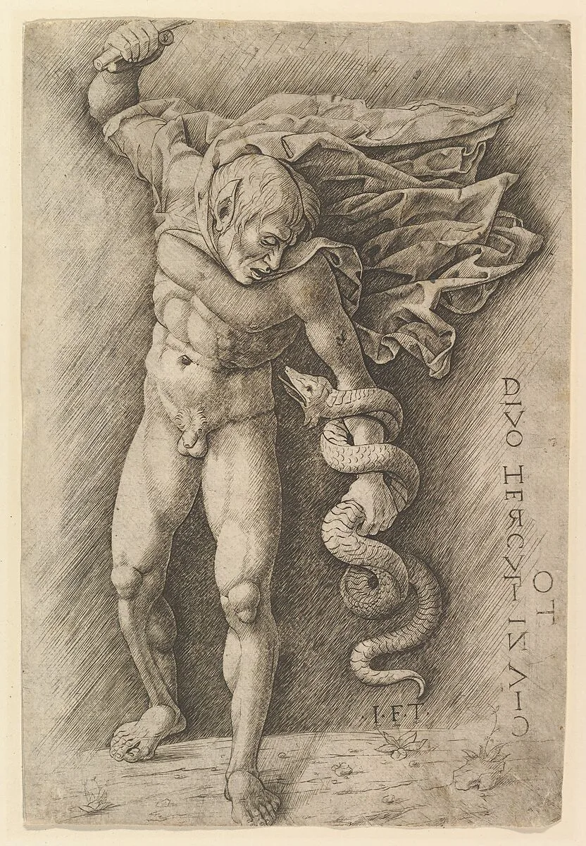 Hercules and the Hydra — Andrea Mantegna