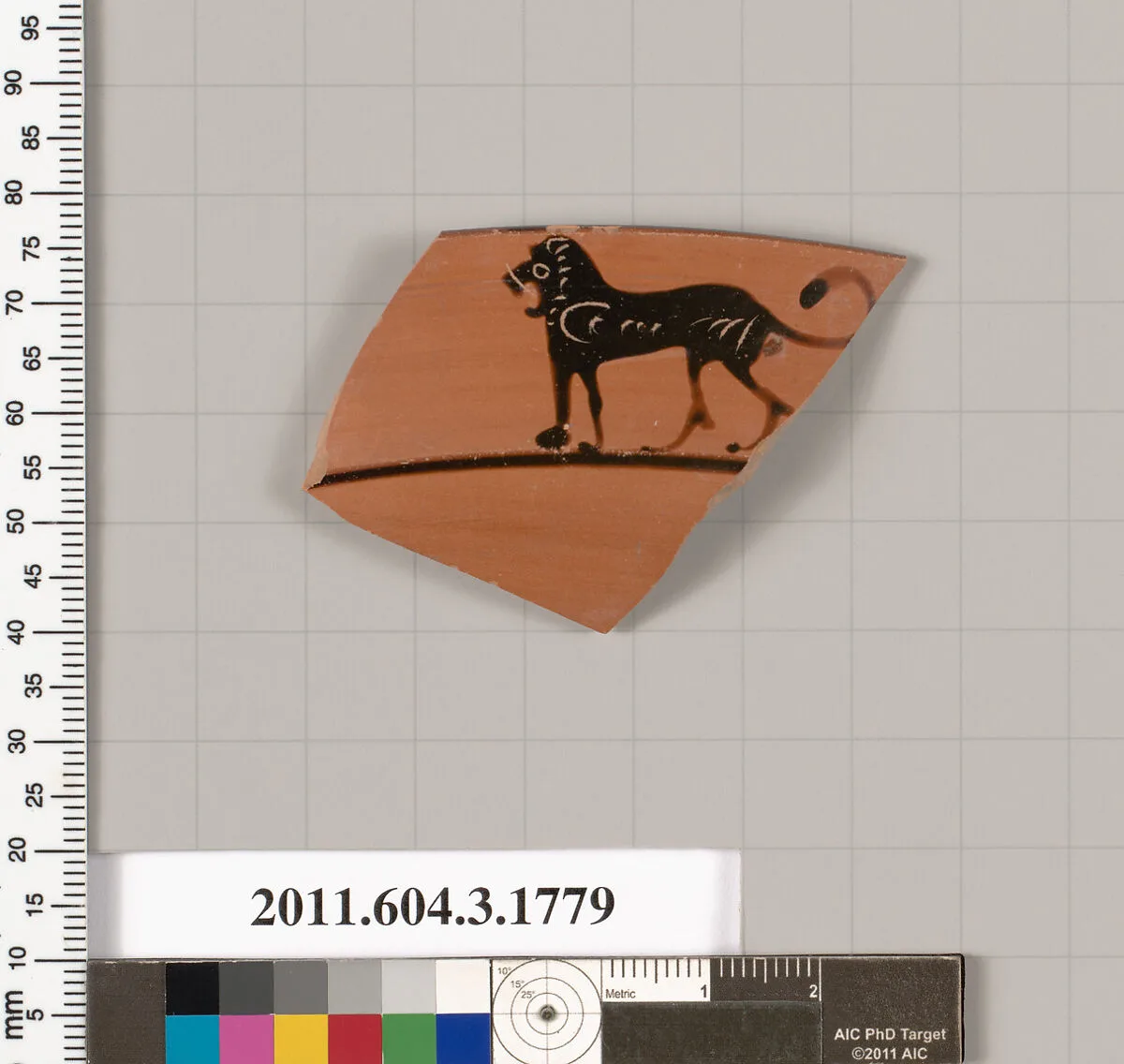 Terracotta rim fragment of a kylix: Lip cup (drinking cup) — Unknown
