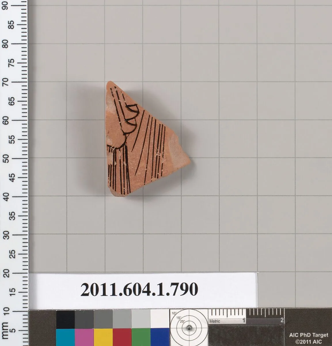 Terracotta fragment of a kylix (drinking cup) — Unknown