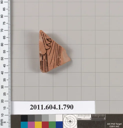 Terracotta fragment of a kylix (drinking cup)