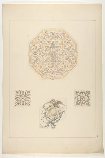 Four designs for decorative motifs