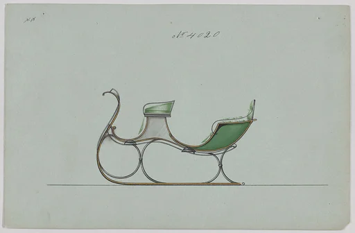 Design for 4 Seat Sleigh, no. 4020