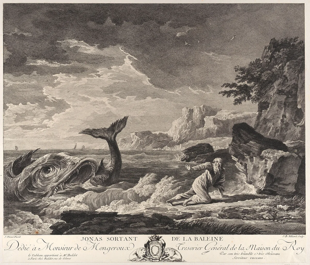 Jonas Leaving the Whale — Joseph Vernet|Jean-Baptiste Tilliard