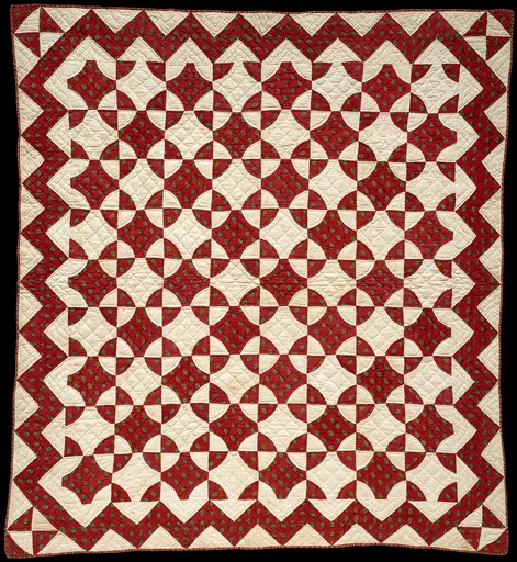 Crib Quilt, Mill Wheel pattern
