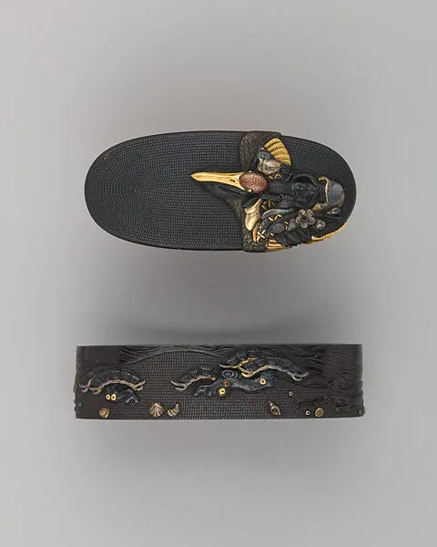 Sword-Hilt Collar and Pommel (Fuchigashira) — Unknown