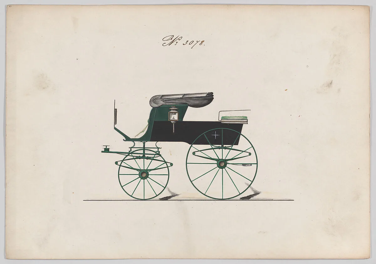 Design for Stanhope Phaeton, no. 3078 — Brewster & Co.