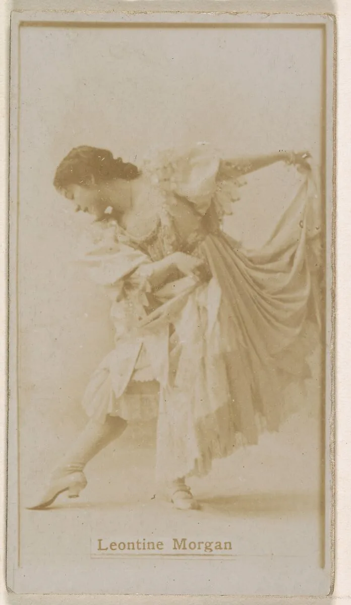 Leontine Morgan, from the Actresses series (N245) issued by Kinney Brothers to promote Sweet Caporal Cigarettes — Kinney Brothers Tobacco Company