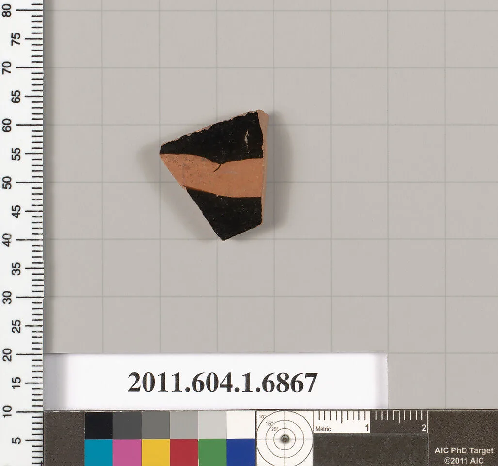 Terracotta fragment of a kylix (drinking cup) — Unknown