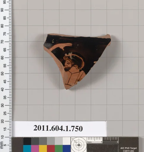 Terracotta fragment of a kylix (drinking cup)