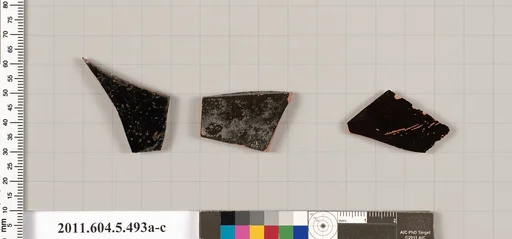 Terracotta fragments of kylikes (drinking cups)