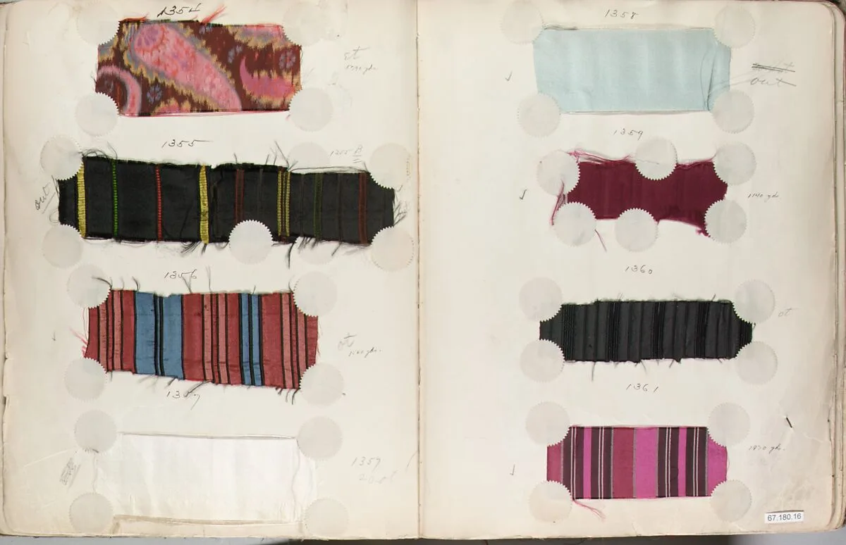 Textile Sample Book — William Openhym & Sons