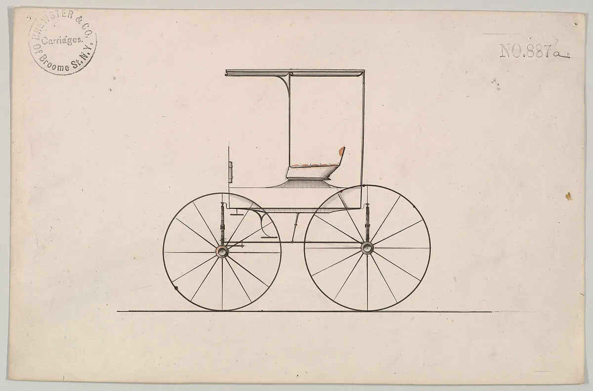 Design for Wagon, no. 887a — Brewster & Co.