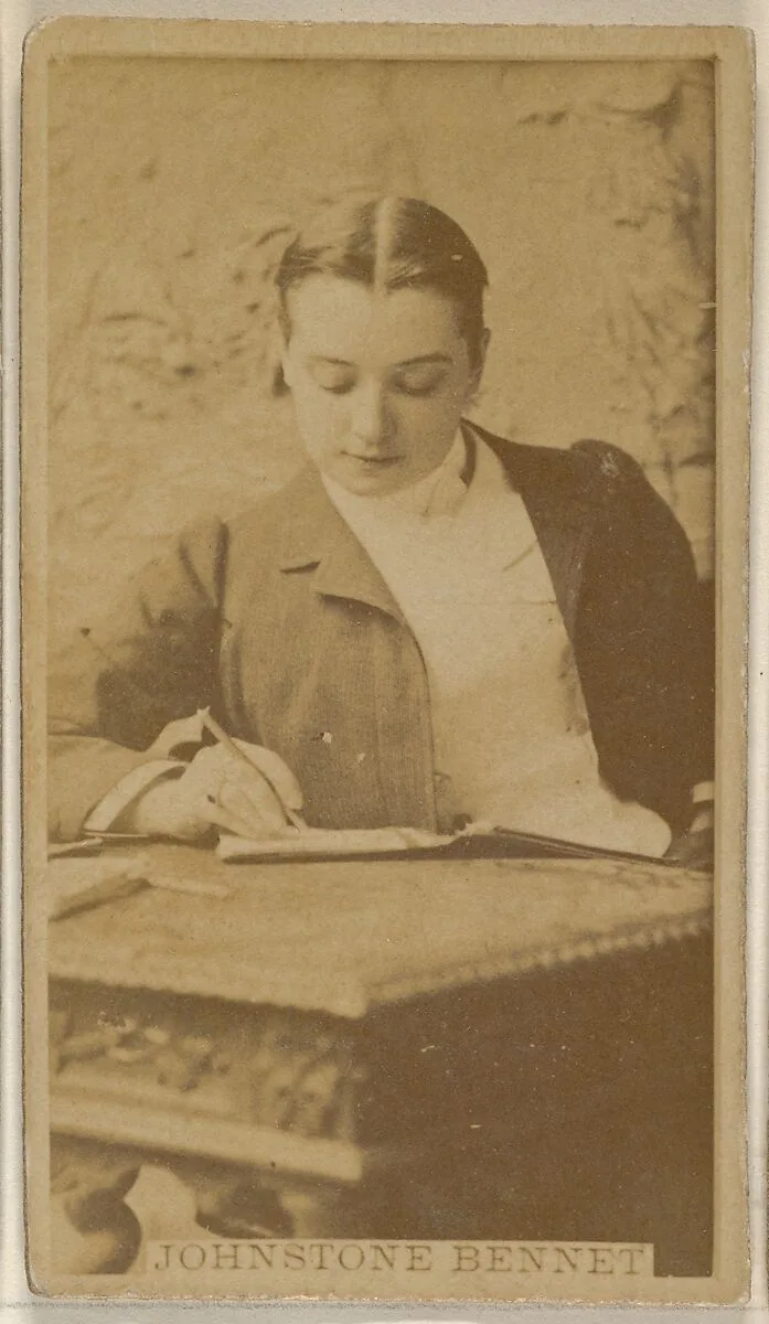 Johnstone Bennet, from the Actors and Actresses series (N45, Type 8) for Virginia Brights Cigarettes — Allen & Ginter