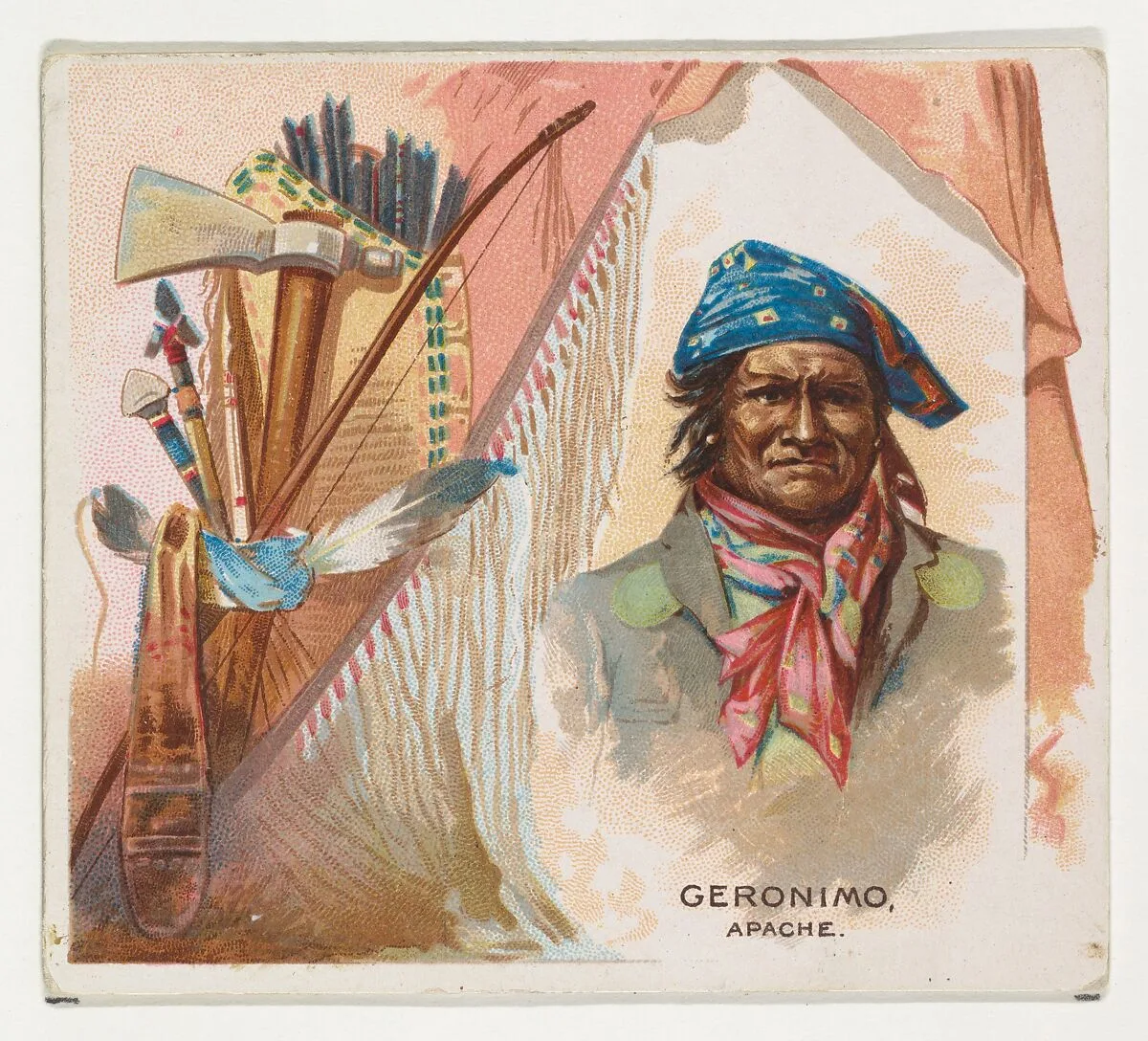 Geronimo, Apache, from the American Indian Chiefs series (N36) for Allen & Ginter Cigarettes — Allen & Ginter