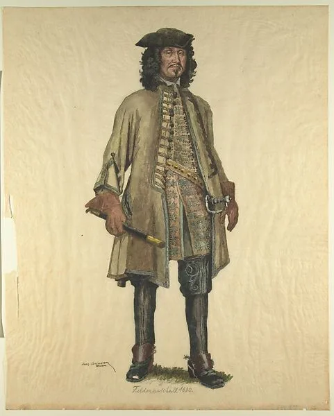 Military Costume: Field Marshall 1680 — Walter von Looz-Corswarem