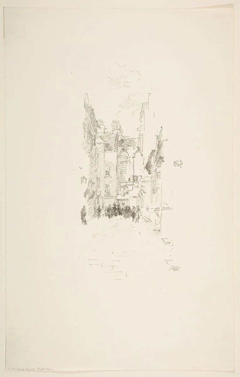 Little Court, Cloth Fair — James McNeill Whistler