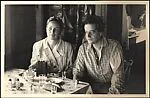 [Unidentified Man and Woman Seated at Table]