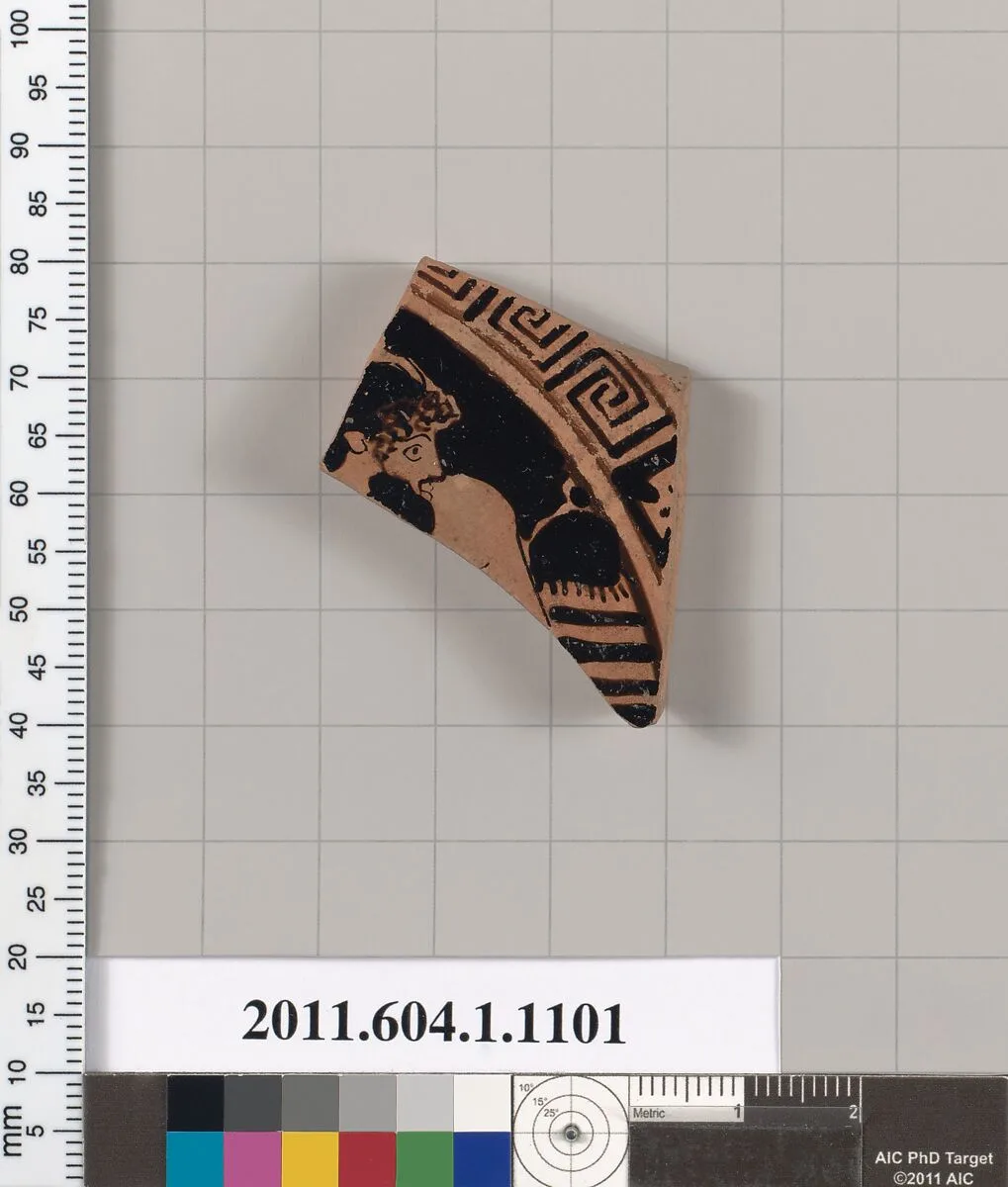 Terracotta fragment of a kylix (drinking cup) — Unknown