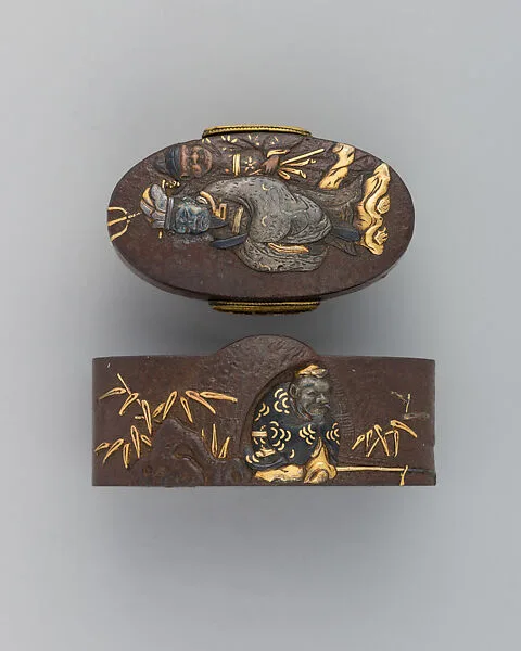 Sword-Hilt Collar and Pommel (Fuchigashira) — Unknown