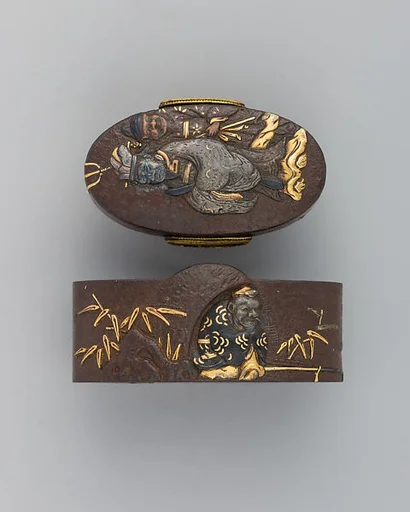 Sword-Hilt Collar and Pommel (Fuchigashira)