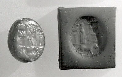 Stamp seal (ovoid) with cultic scene