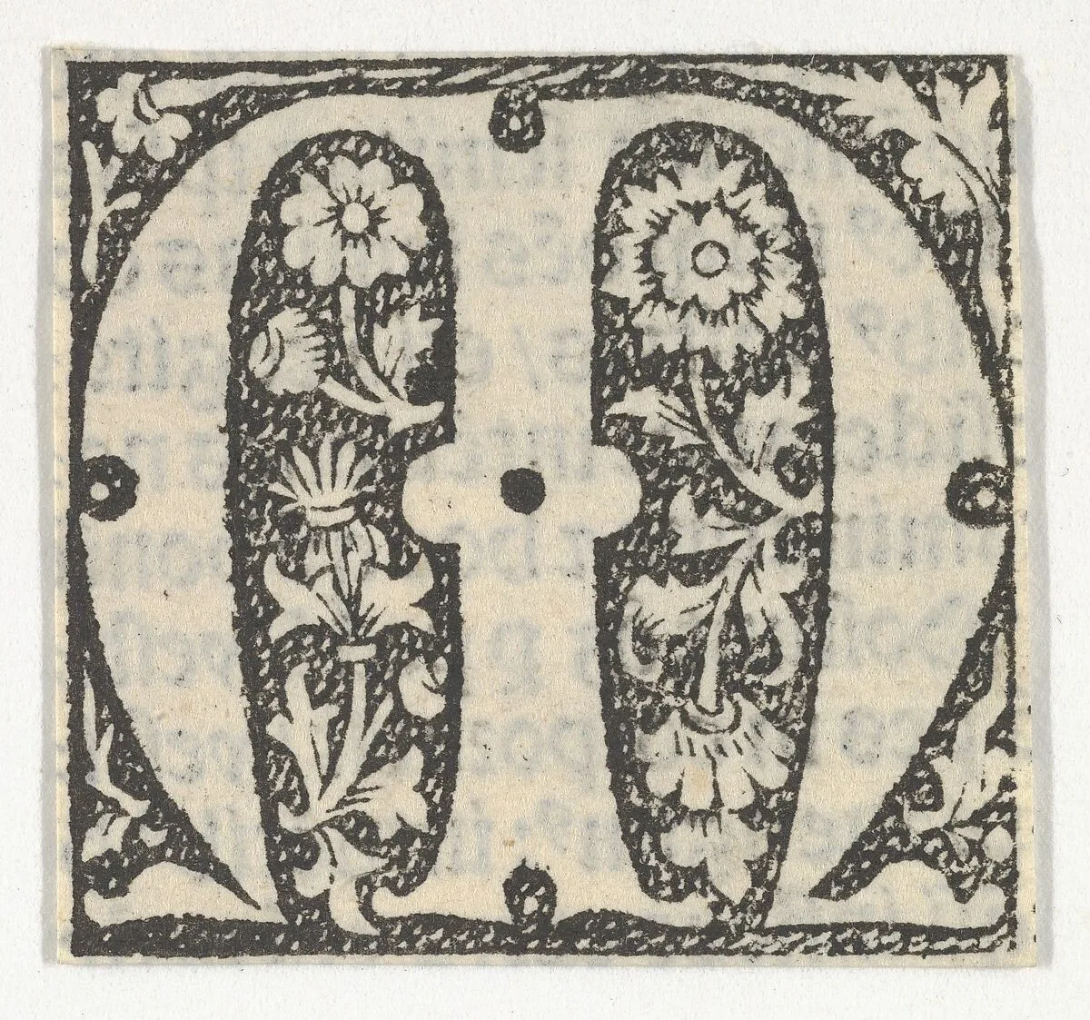 Decorated Roman alphabet — Anonymous, French, 15th century