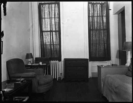[Living Room of Walker Evans's Apartment, 441 East 92nd Street, New York City]