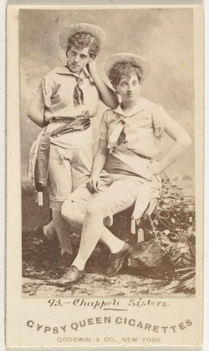 Chappele Sisters, from the Actors and Actresses series (N171) for Gypsy Queen Cigarettes