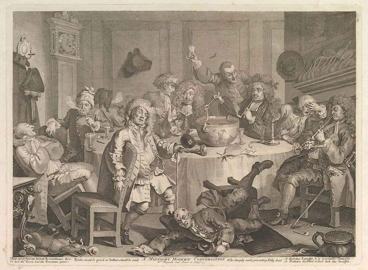 A Midnight Modern Conversation — William Hogarth