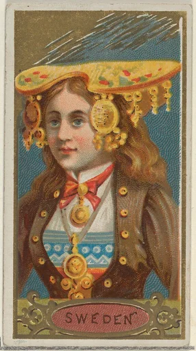 Sweden, from the Types of All Nations series (N24) for Allen & Ginter Cigarettes