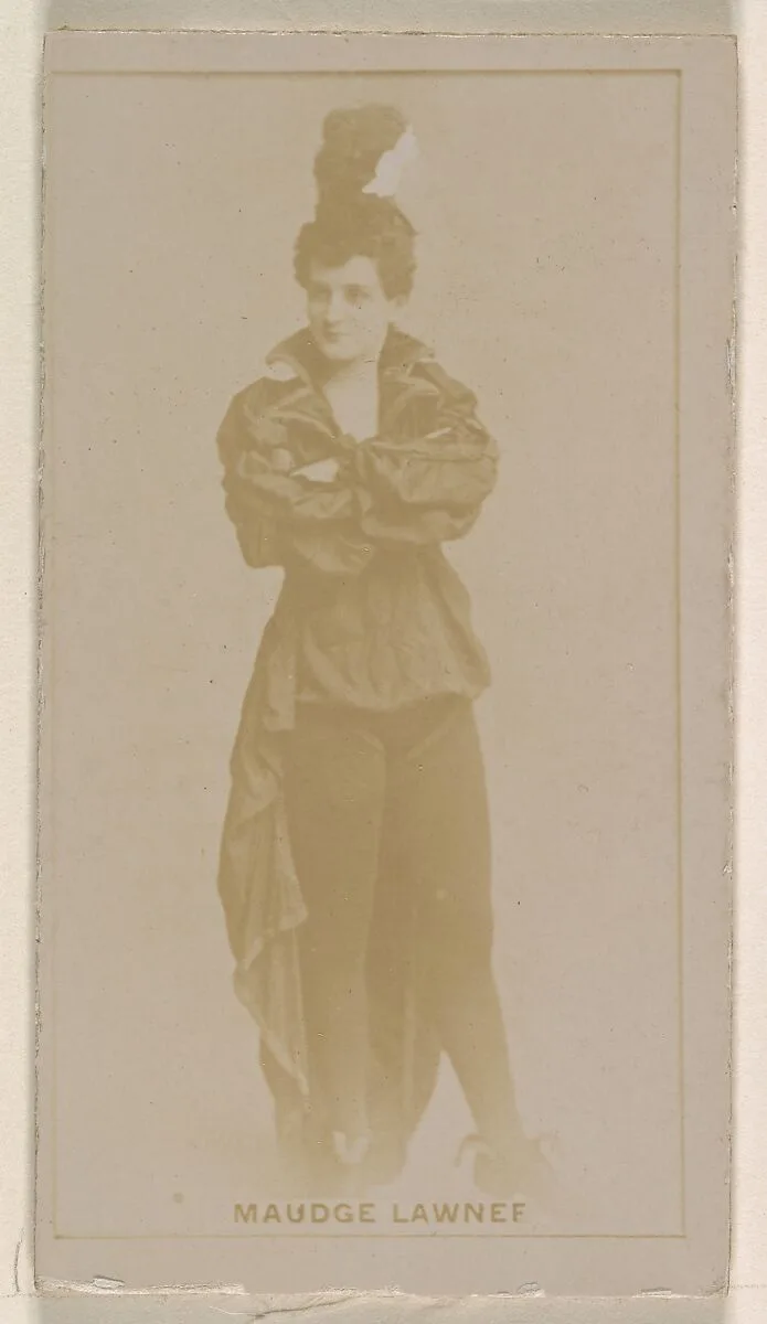 Madge Lawner, from the Actresses series (N245) issued by Kinney Brothers to promote Sweet Caporal Cigarettes — Kinney Brothers Tobacco Company