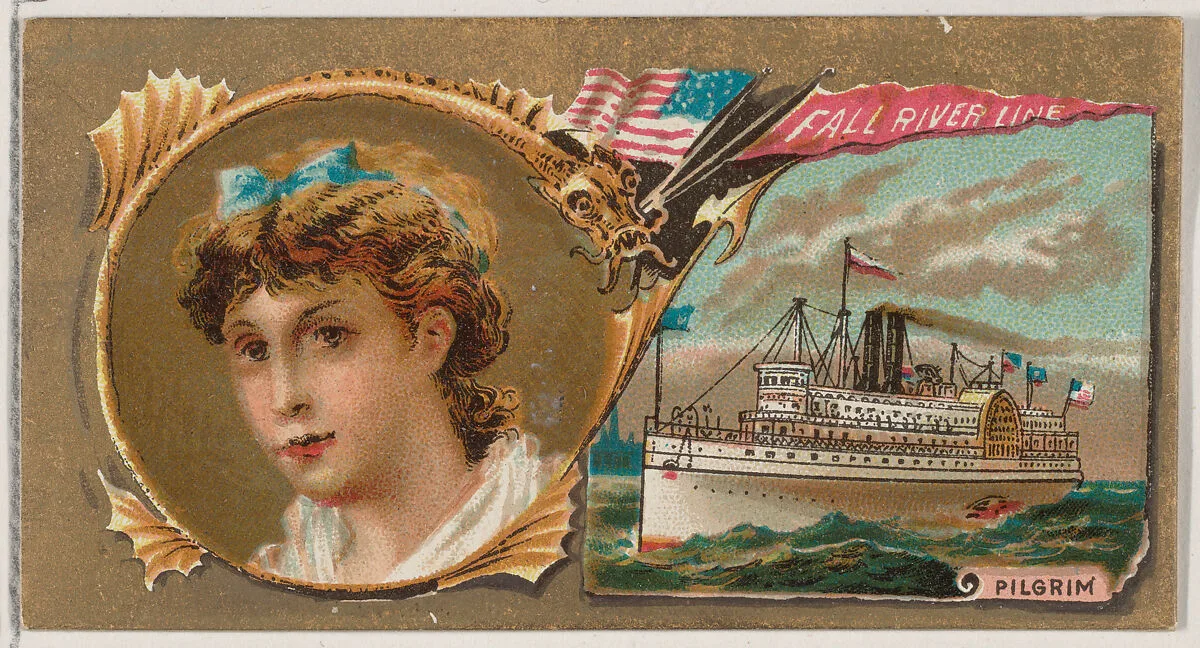 Steamship Pilgrim, Fall River Line, from the Ocean and River Steamers series (N83) for Duke brand cigarettes — W. Duke, Sons & Co.