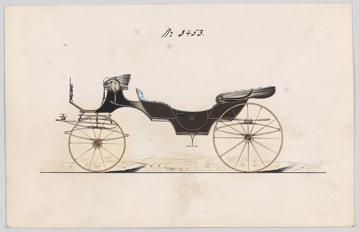 Design for Vis-à-vis, no. 3453 — Brewster & Co.