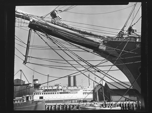 [Ship's Prow and Rigging, New Bedford, Massachusetts]