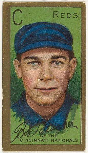 Robert H. Bescher, Cincinnati Reds, National League, from the "Baseball Series" (Gold Borders) set (T205) issued by the American Tobacco Company — American Tobacco Company