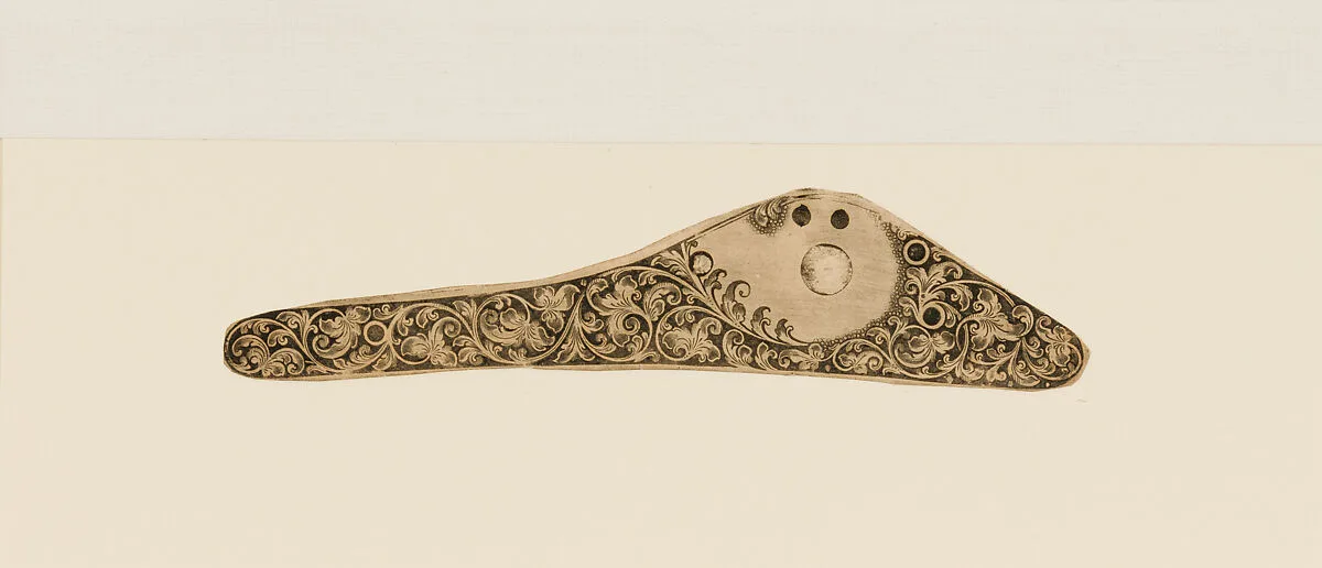 Twenty-Five Inked Impressions (or "Pulls") of Engraved Firearms Ornament — Gustave Young|Ernst Moritz