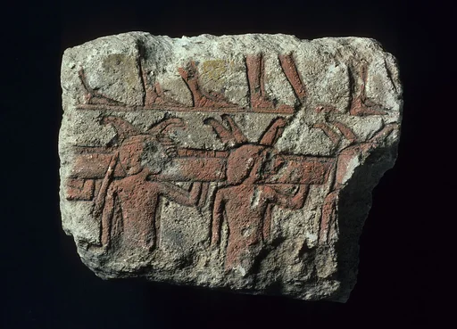 Relief with foreign soldiers