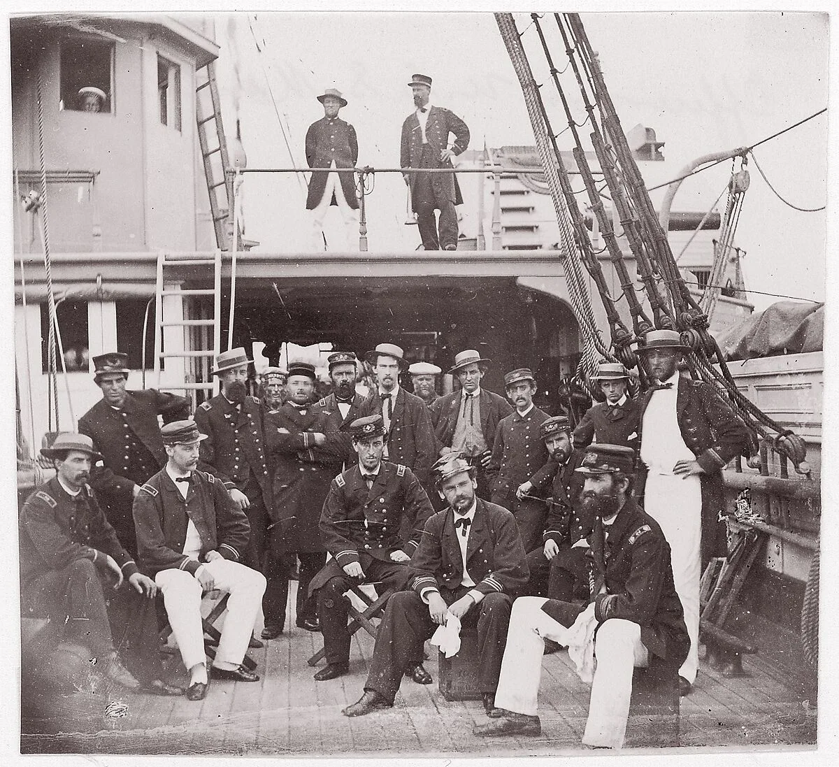 Officers of "Mendota" — Mathew B. Brady|Unknown