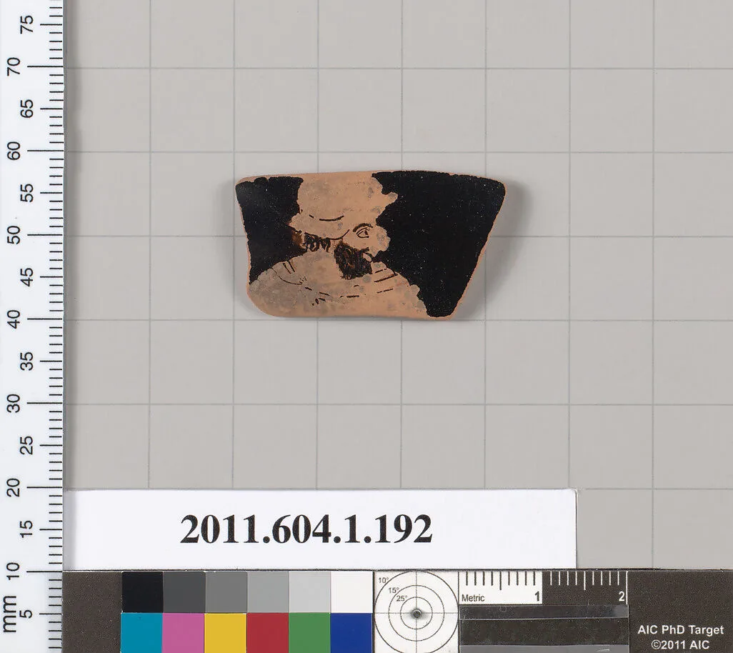 Terracotta fragment of a kylix (drinking cup) — Unknown