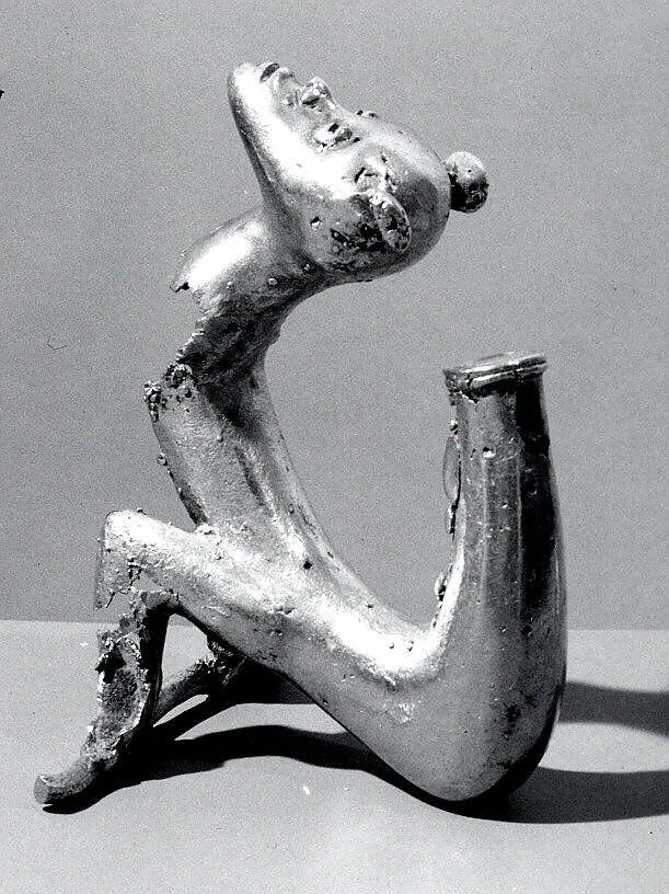 Gold Curly Tailed Animal Pendant — Unknown